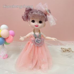 Wedding Doll Princess Dress-up Multi-joint Doll Girl Children's Toy (Option: Little Orange-Bagged)